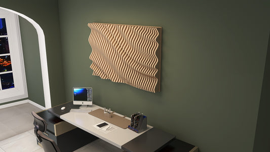 LARGE Unique Wood Wall Art, Wooden Sculpture, Parametric Wood Decor, 3D  Wood Wall Art, Parametric Wood Art, Gift Ideas, FREE SHIPPING -  Canada