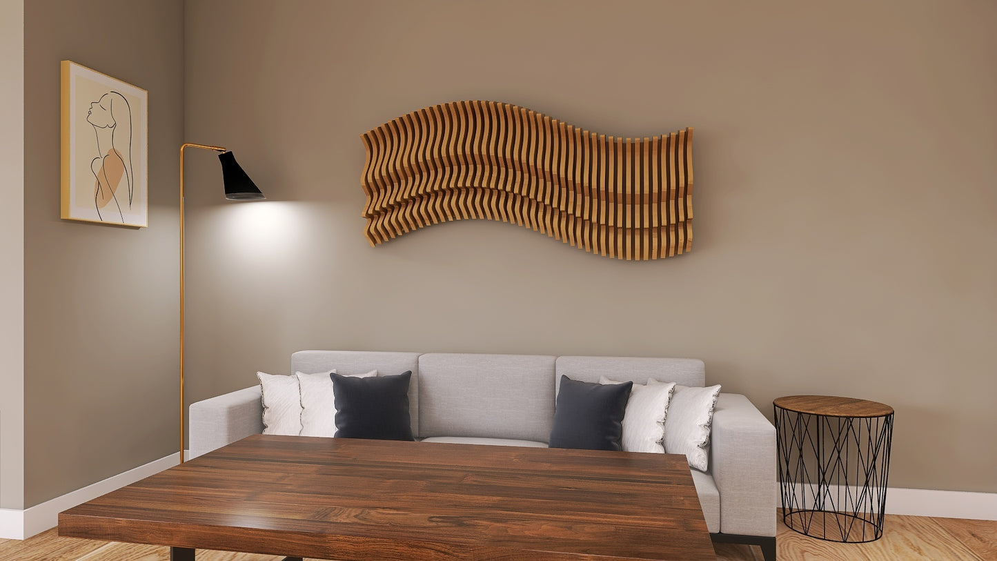 Wave wall decoration