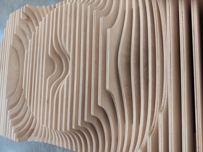 Parametric Wood Wall Art - Wood Home Art