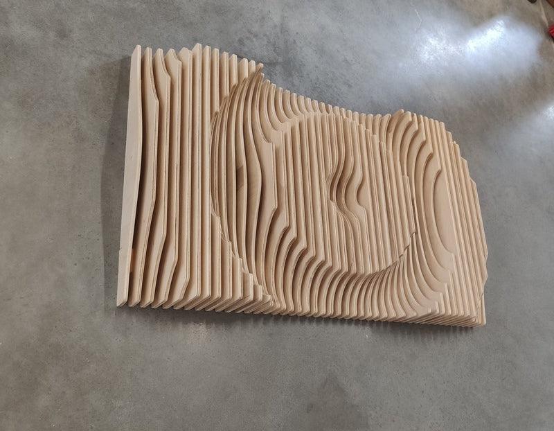 Parametric Wood Wall Art - Wood Home Art