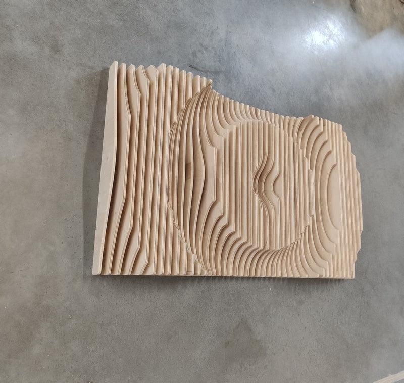 Parametric Wood Wall Art - Wood Home Art