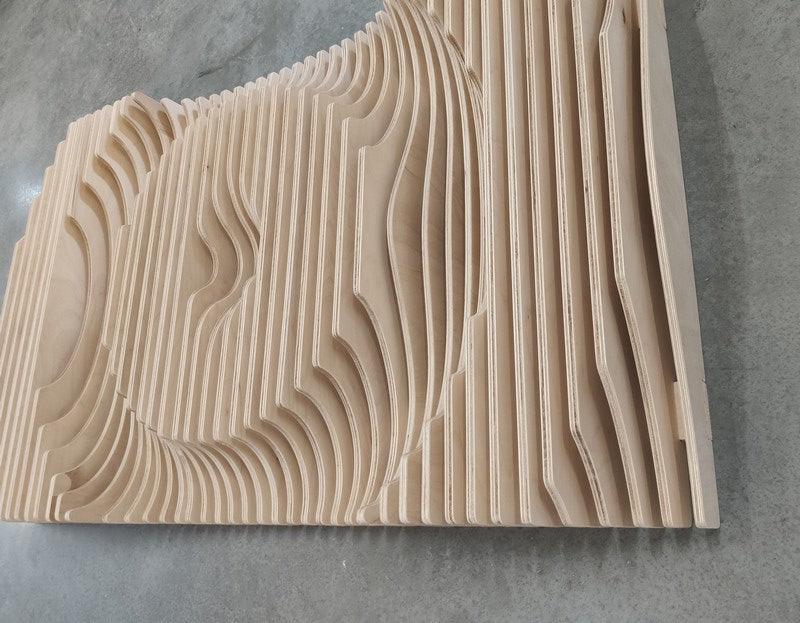 Parametric Wood Wall Art - Wood Home Art