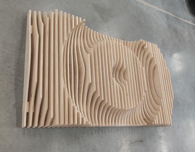 Parametric Wood Wall Art - Wood Home Art