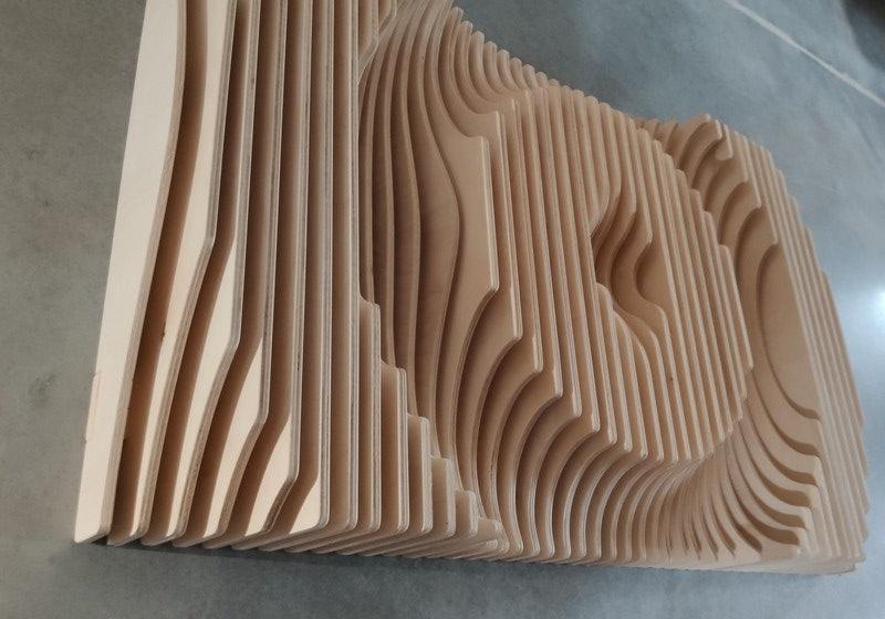 Parametric Wood Wall Art - Wood Home Art