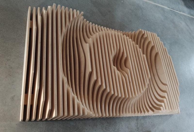 Parametric Wood Wall Art - Wood Home Art